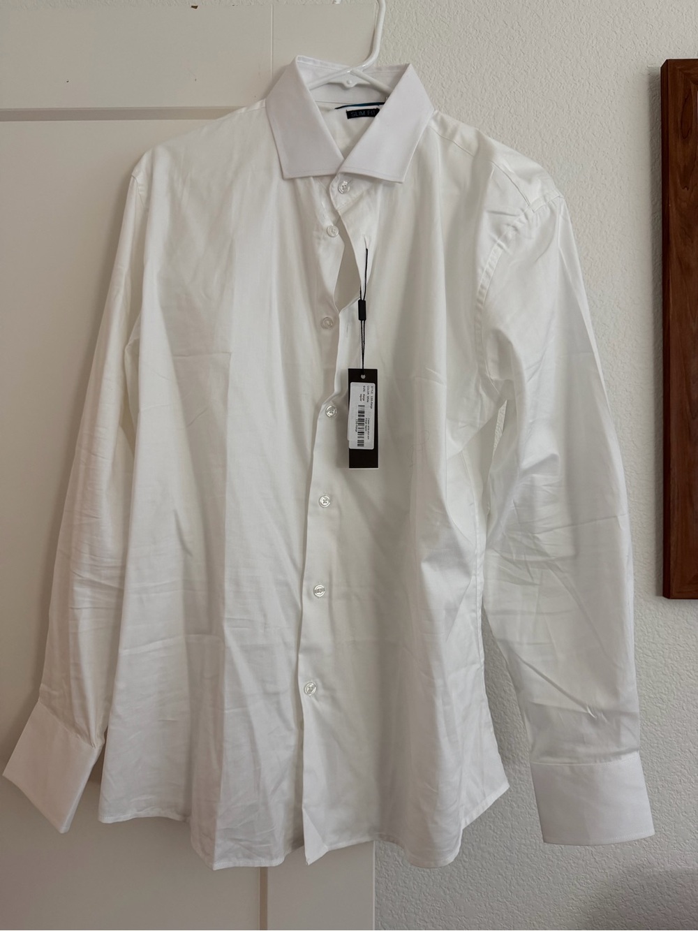 Dolce Men's White Dress Shirt - Classic Button-Down